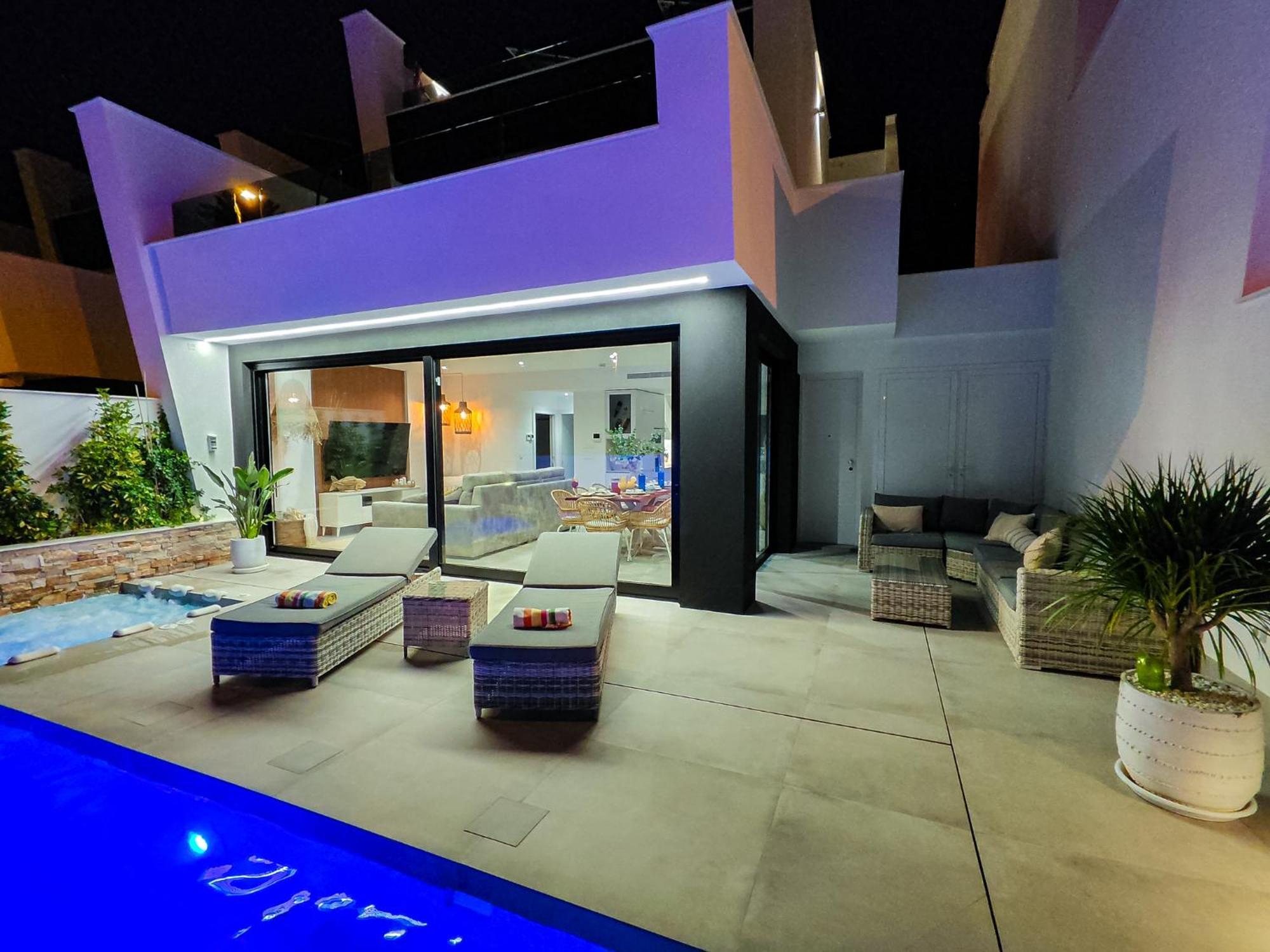 Villa Murcia - Private Heated Pool & Jacuzzi Santiago De La Ribera Ngoại thất bức ảnh