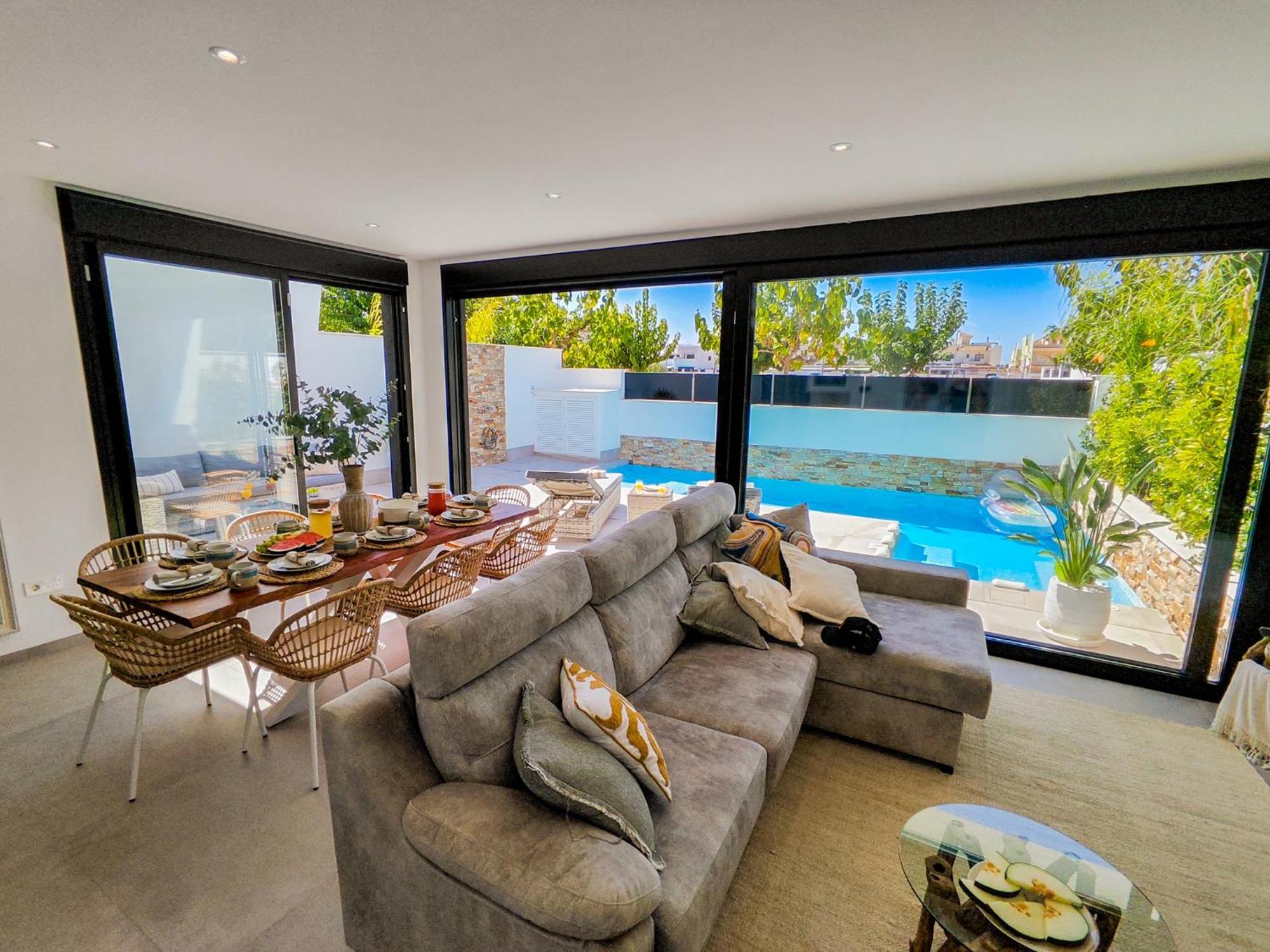 Villa Murcia - Private Heated Pool & Jacuzzi Santiago De La Ribera Ngoại thất bức ảnh
